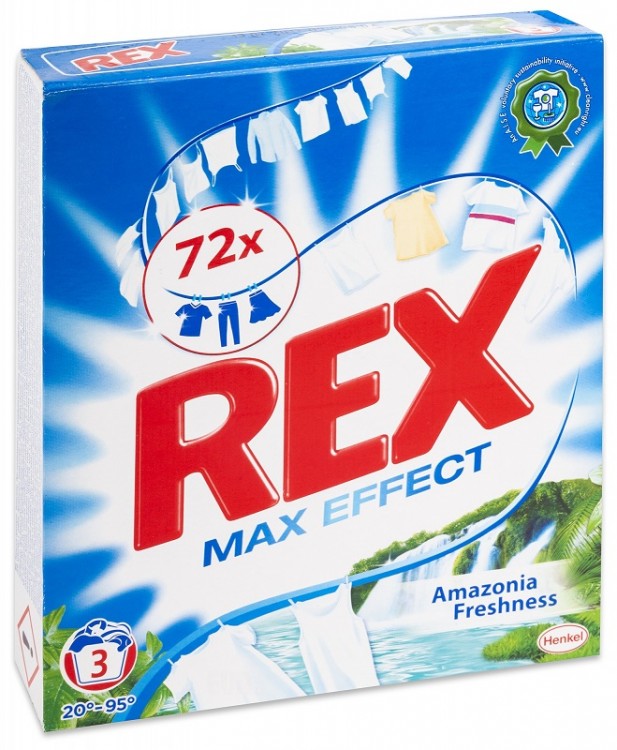 Rex 3dáv/300g White Amazonia Freshness Rex 3dáv/300g White Amazonia Freshness - Drogerie Prací prostředky Prací prášky do 20 dávek